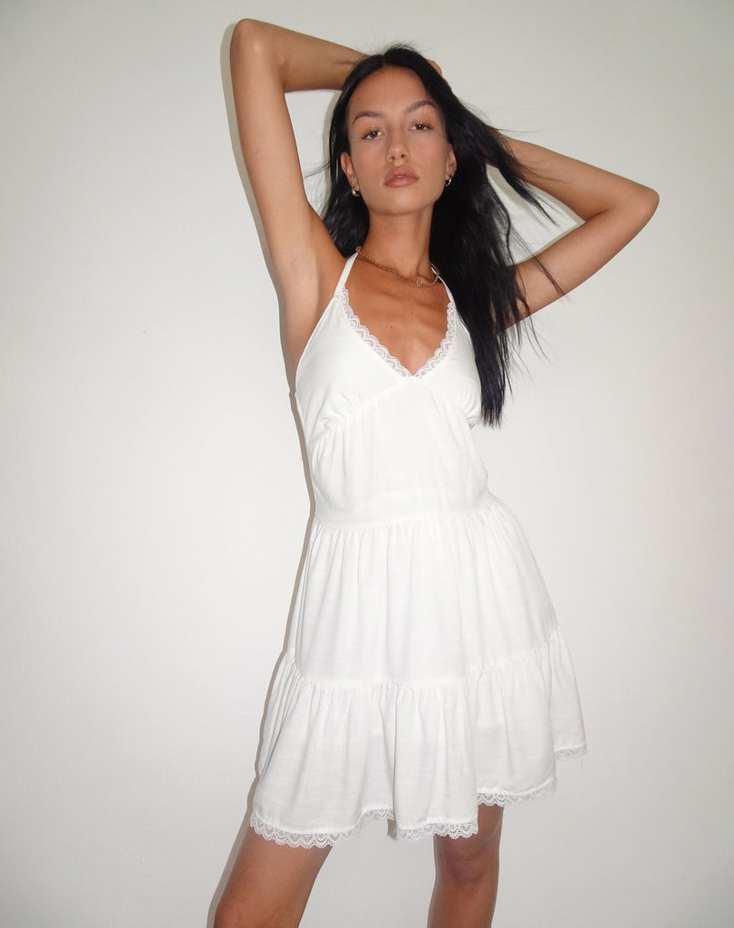 LONDYN MINI DRESS OFF WHITE