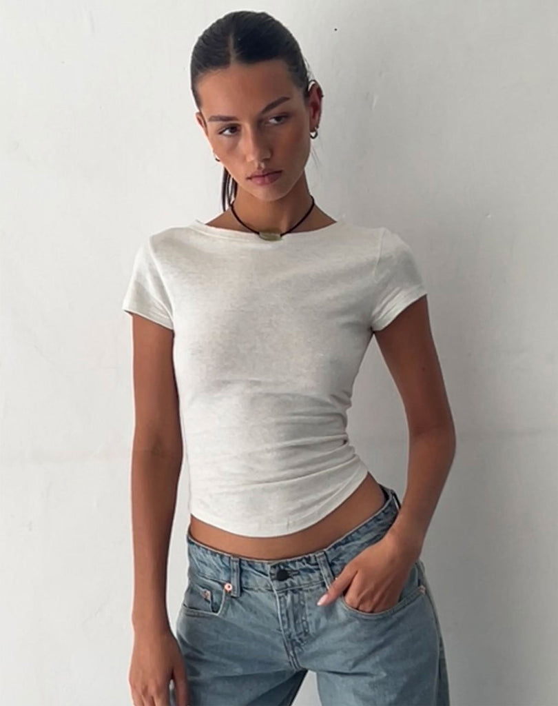 Jojes Jersey Tee in White