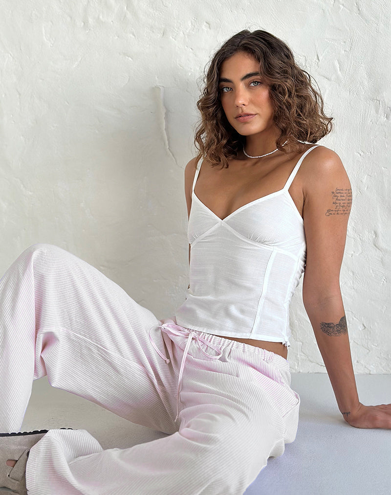 REY CAMI TOP IVORY
