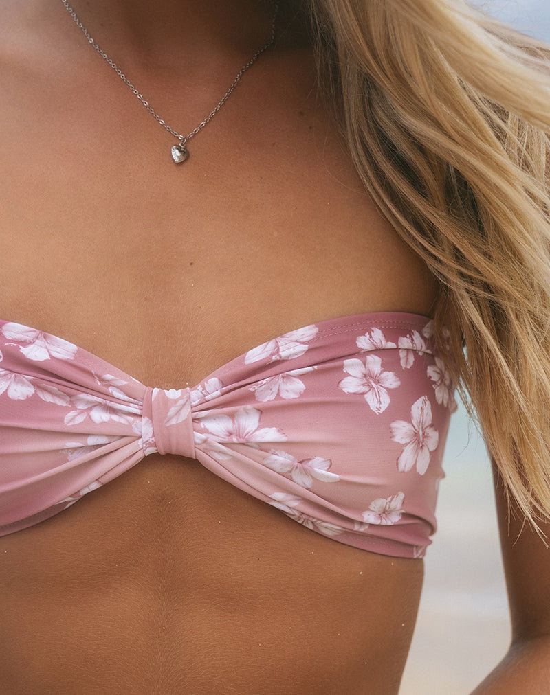 SAMARA BIKINI TOP HIBISCUS FLORAL