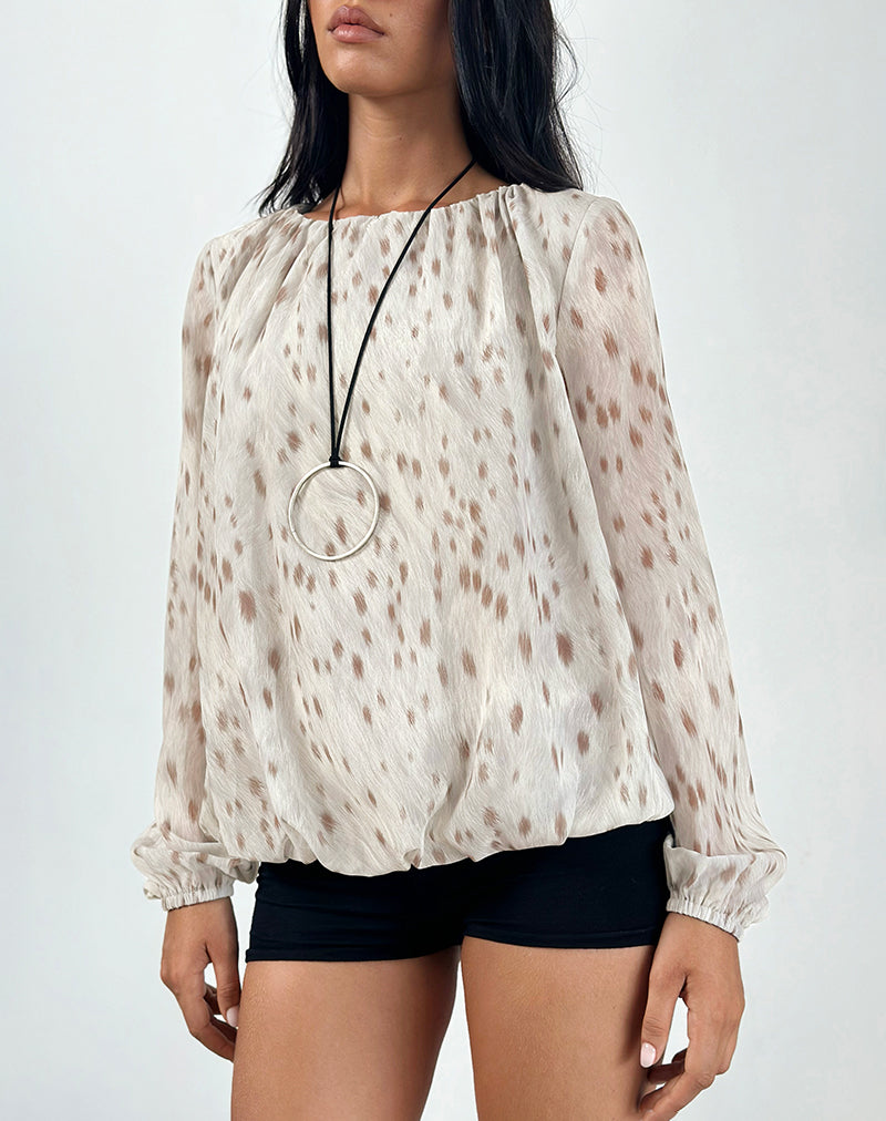 SEITA OVERSIZED BLOUSE BAMBI IVORY