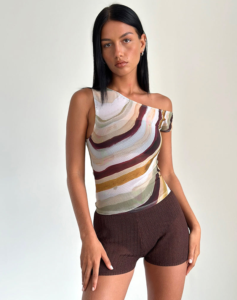 SOHAN TOP MESH WIGGLE SUNSET