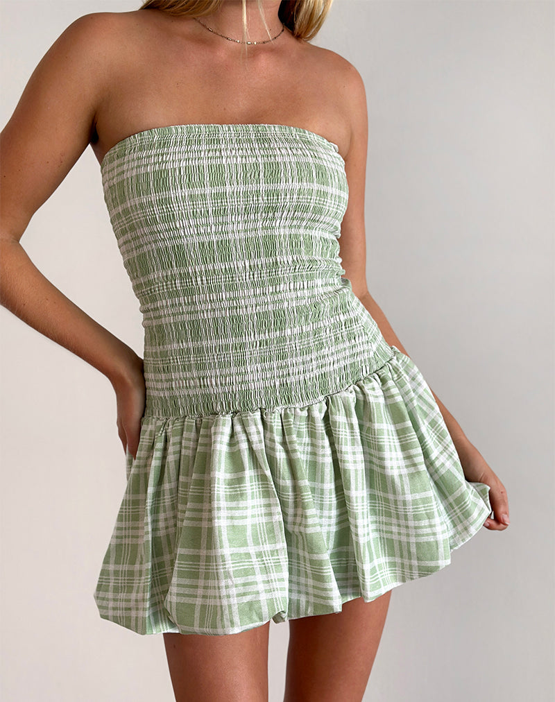 TILIKUM MINI DRESS TABLE CLOTH NEO MINT