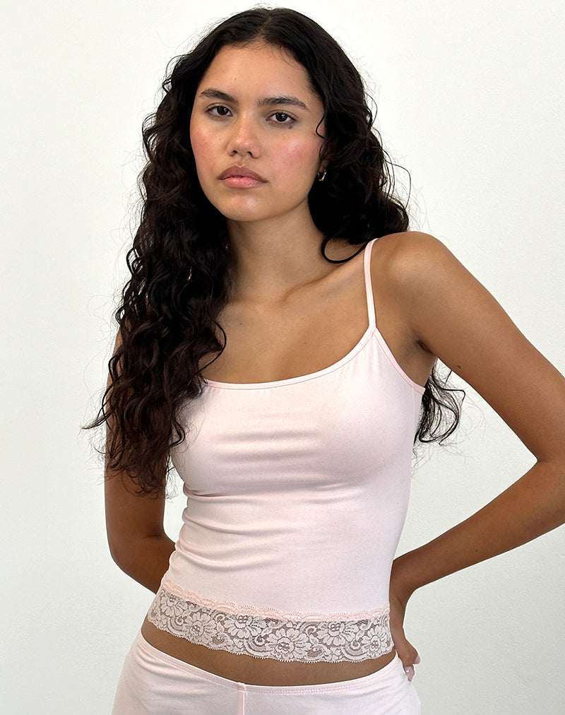 VIKHA VEST TOP SOFT JERSEY PINK 10