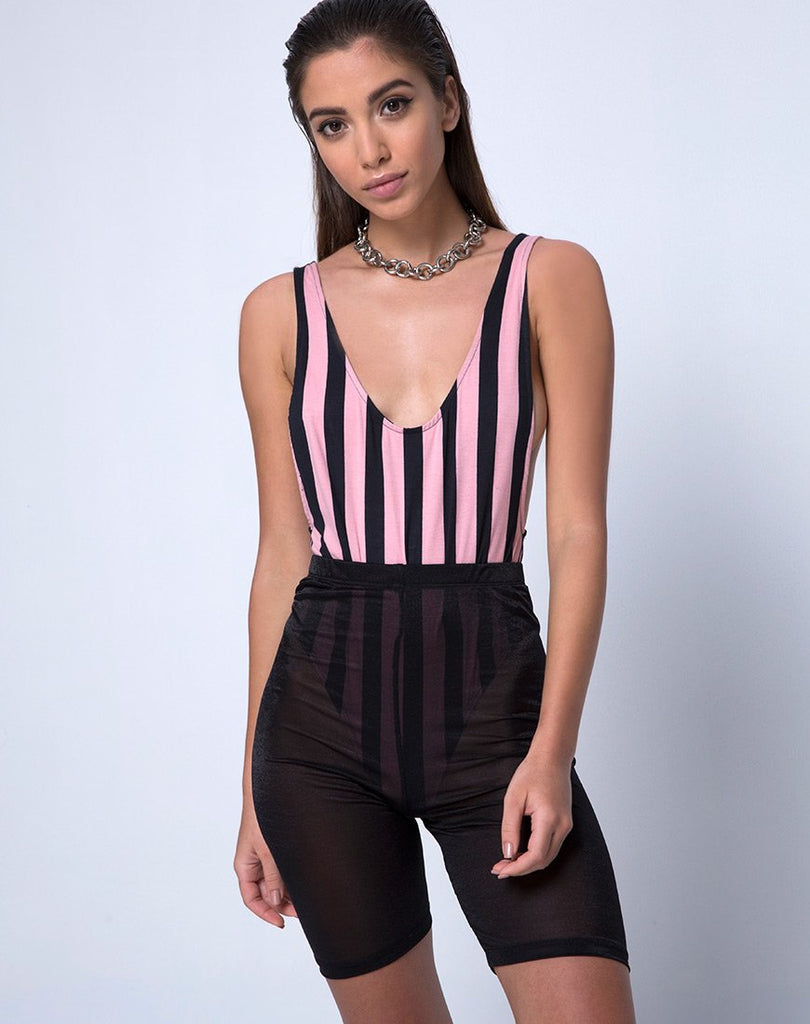 Lalung Bodice in Campbell Stripe Rocks