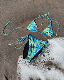 image of MOTEL X BARBARA Pami Bikini Top in Tropical Palm