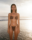 Image of Dolan Bikini Top in Coconut Brown