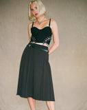 image of Kozani Midi Skirt in Black