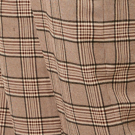 Abba Trouser in Check Brown