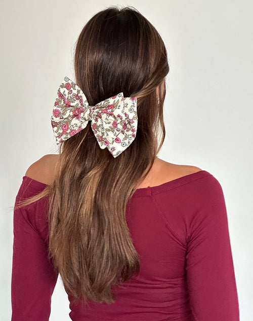 Image of Acar Bow Clip in Vintage Bloom