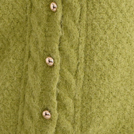 Aceso Cardigan in Bright Chartreuse