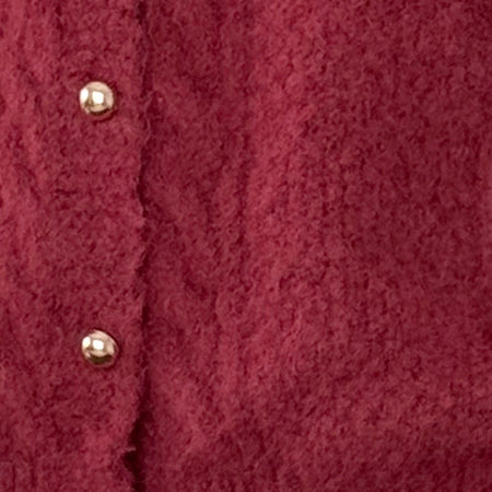 Aceso Cardigan in Brush Knit Burgundy