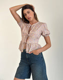 Image of Ajasi Blouse in 70s Prairie Girl Flock