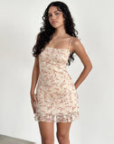 Image of Akmu Mini Dress in Chic Petal Pink Lace