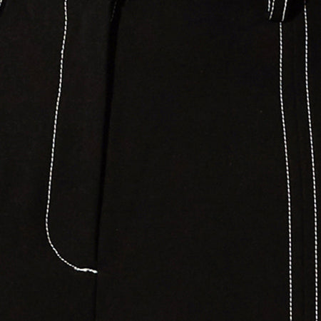 Albus Trouser in Black with White Stitch