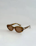 Image of Aldabra Oval Sunglasses in Tortoise Shell