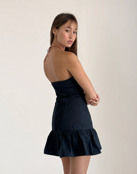 Image of Alden Mini Dress in Tap Shoe Black