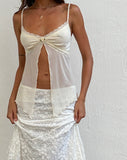 Image of Aliqa Butterfly Top in Mesh Cream