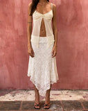 Image of Aliqa Butterfly Top in Mesh Cream