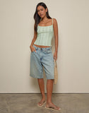 Image of Aluca Cami Top in Broderie Flower Lace Mint