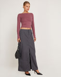 Image of Amabon Long Sleeve Top in Mauve