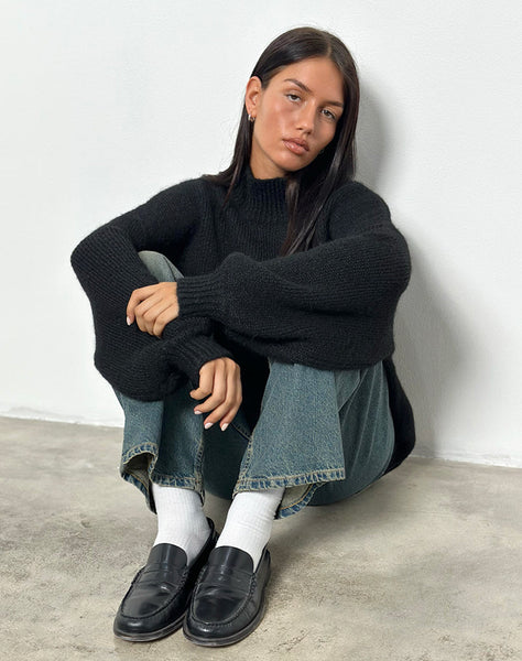 Image of Amato Oversized Jumper in Black