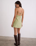 Image of Ambra Scoop Mini Dress in Sage Green