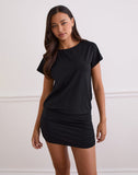 Image of Amelina Backless Mini Dress in Black