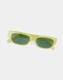 image of Amiah Rectangle Sunglasses in Light Green