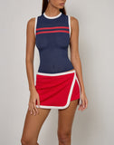 Image of Andeci Sport Skort in Red with White Binding
