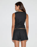 Image of Elegi Hot Pant in Stretch Denim Indigo