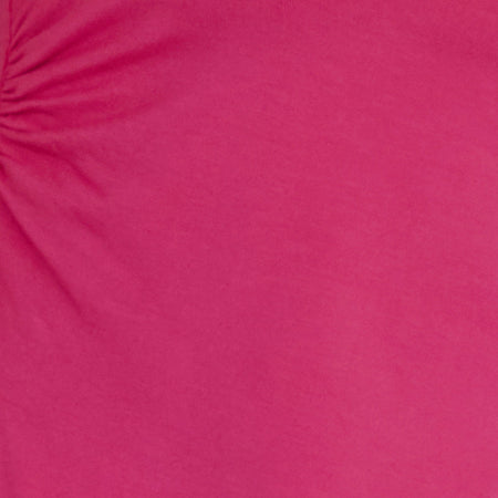 ARAVIE RUCHED BANDEAU TOP FANDANGO PINK