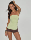 Image of Aravie Ruched Bandeau Top in Pistachio