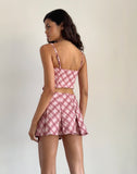 Image of Archie Corset Top in Pink Tartan