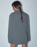 Image of Ardea Double Breasted Blazer in Charcoal Tailoring