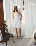 Image of Aristia Midi Skirt in Woven Broderie White