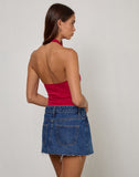 Image of Arlet Plunge Bodysuit in Adrenaline Red