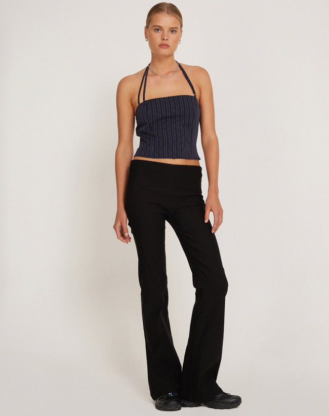 Image of Arreta Crop Top in Pinstripe Navy