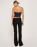 Image of Arreta Crop Top in Pinstripe Navy