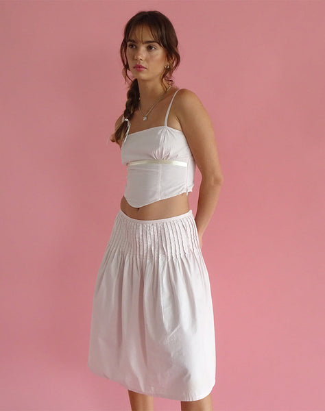 Image of Asada Midi Skirt in Light Pink