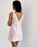 Image of Asatari Tie Front Dress in Light Pink