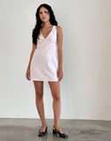 Image of Asatari Tie Front Dress in Light Pink