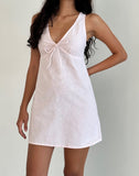 Image of Asatari Tie Front Dress in Light Pink