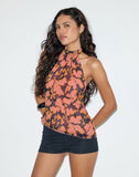 Image of Astina Halterneck Top in Furnishing Floral