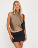 image of Ataina Top in Satin Dark Olive