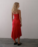 Image of Kimiko Midi Skirt in Red