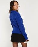 image of Atasya Knit Jacket in Cobalt