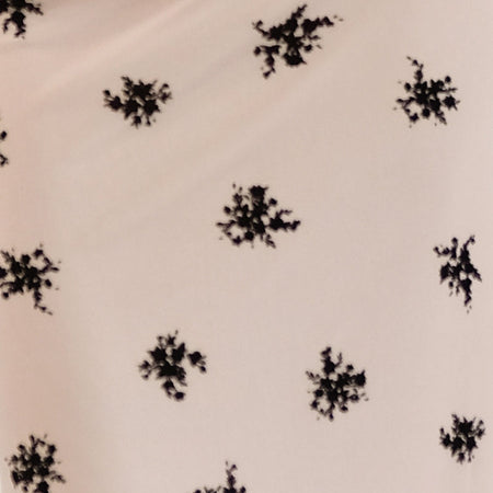 Atira Midi Skirt in Cluster Ditsy Floral Flock Nude