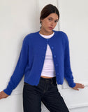 Image of Audrina Cardigan in Fluffy Cobalt Blue