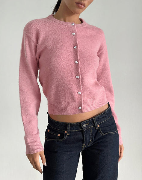 Image of Aura Cardigan in Dusty Pink